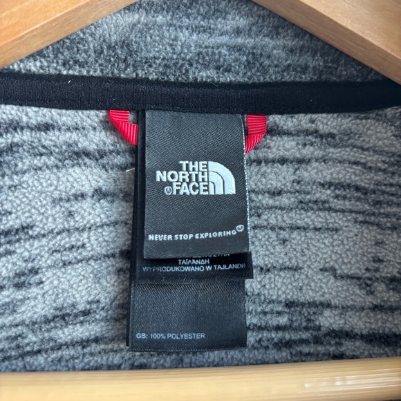 The North Face Polartec Gray Fleece Full Zip Long Sleeve Fall Jacket Size Medium - Picture 6 of 13